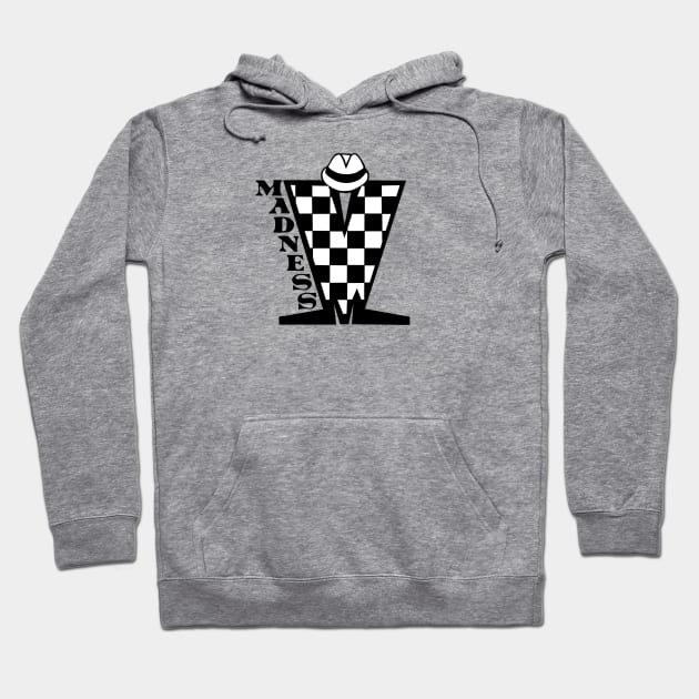 Madness HD Checkerboard Black & White Hoodie by Skate Merch